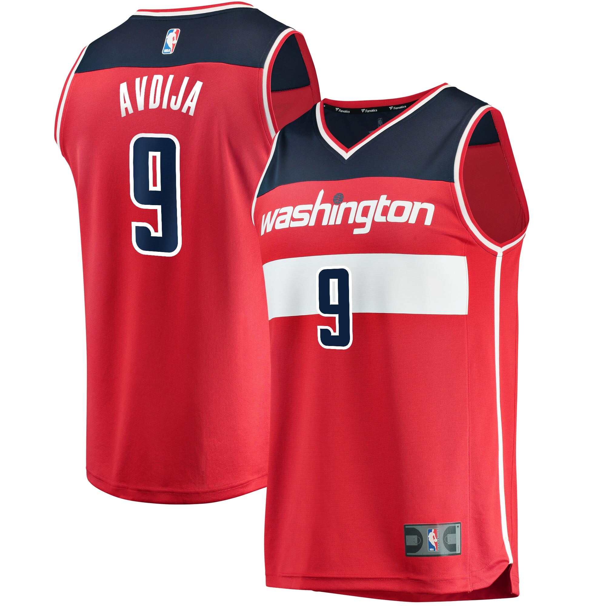 Deni Avdija Washington Wizards Fanatics Branded 2021/22 Fast Break Replica Jersey - Icon Edition - Red