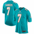 Men s Nike Jason Sanders Aqua Miami Dolphins Game Jersey