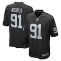 Bilal Nichols Las Vegas Raiders Nike Game Player Jersey   Black