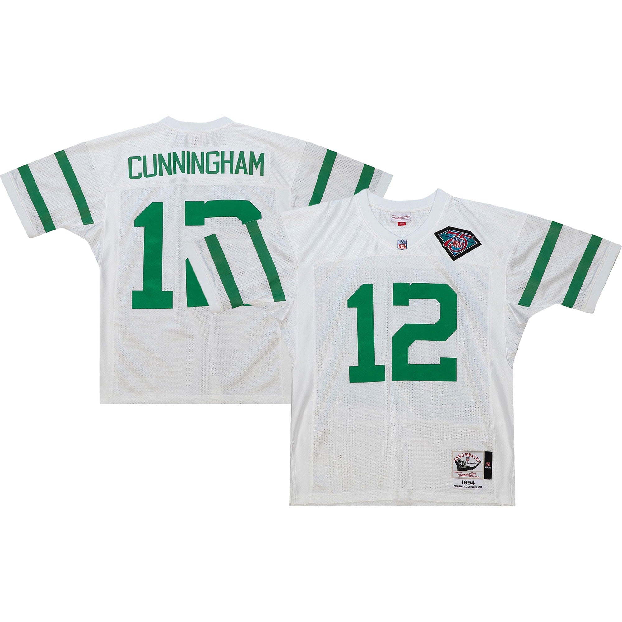 Randall Cunningham Philadelphia Eagles Mitchell   Ness 1994 Authentic Retired Player Jersey   White