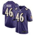 Nick Moore Baltimore Ravens Nike Game Jersey   Purple