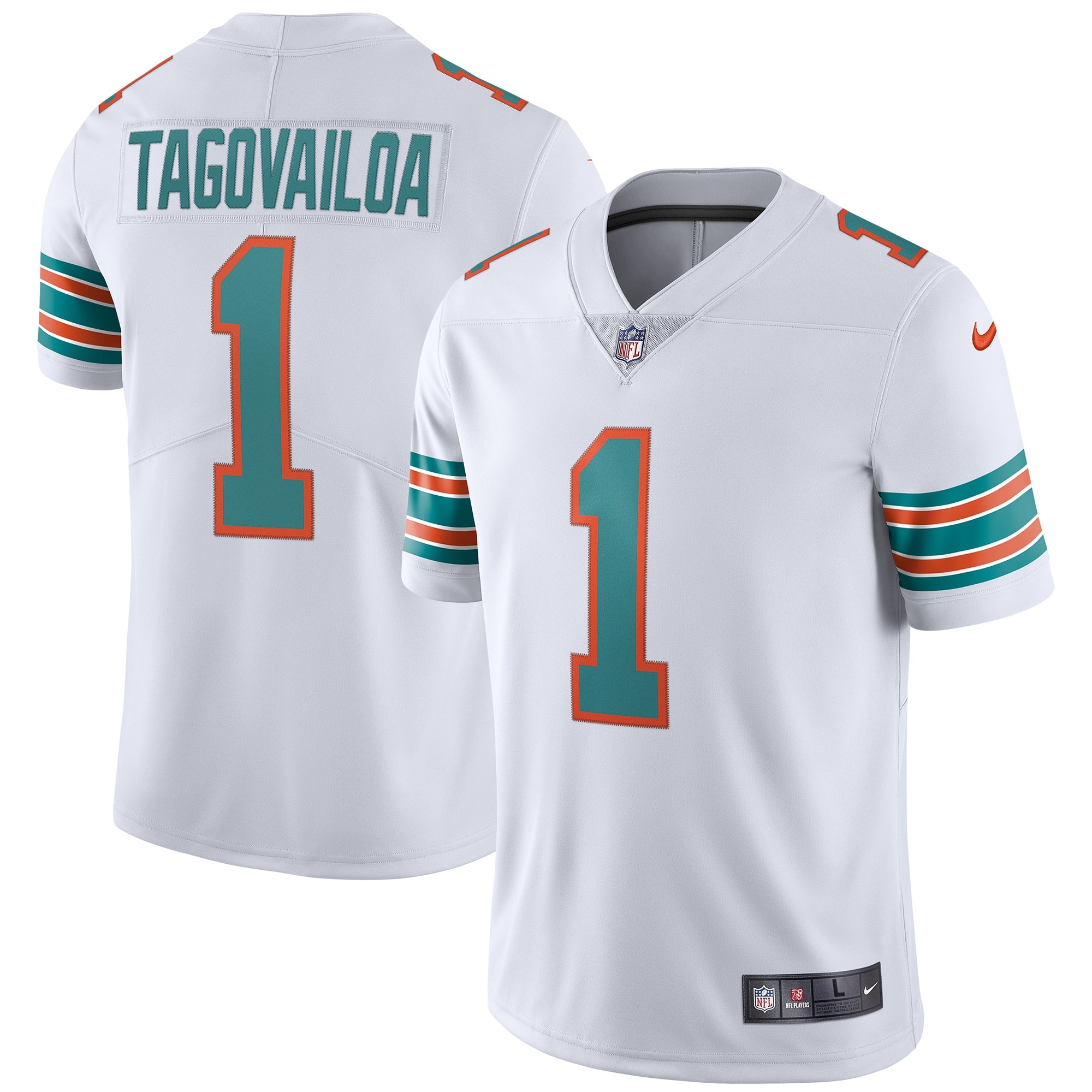Tua Tagovailoa Miami Dolphins Nike 2nd Alternate Vapor Limited Jersey   White