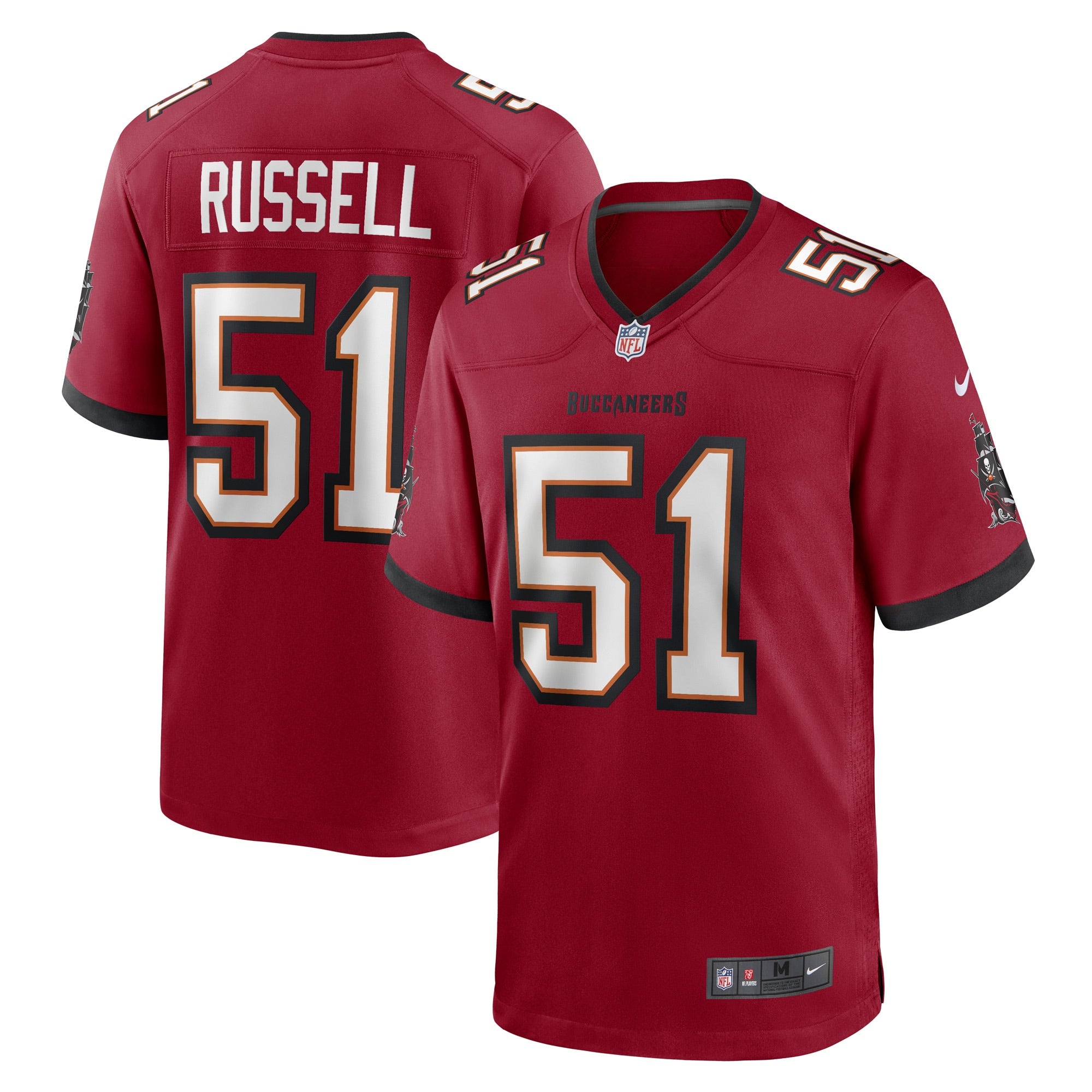 J.J. Russell Tampa Bay Buccaneers Nike Game Player Jersey   Red