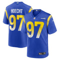 Men s Nike Michael Hoecht Royal Los Angeles Rams Game Player Jersey