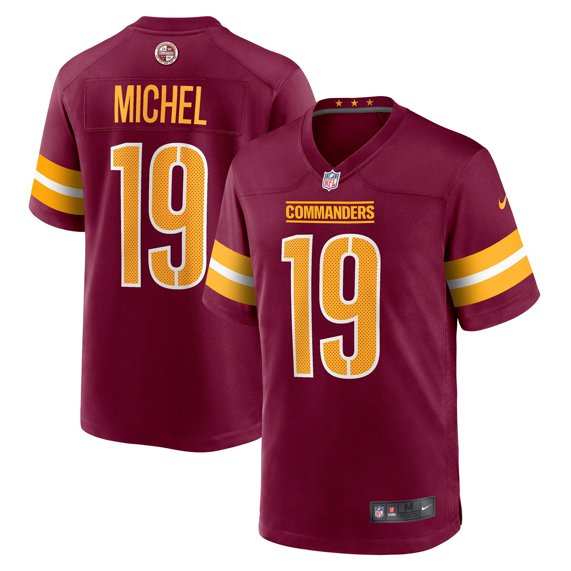 Marken Michel Washington Commanders Nike Game Jersey   Burgundy