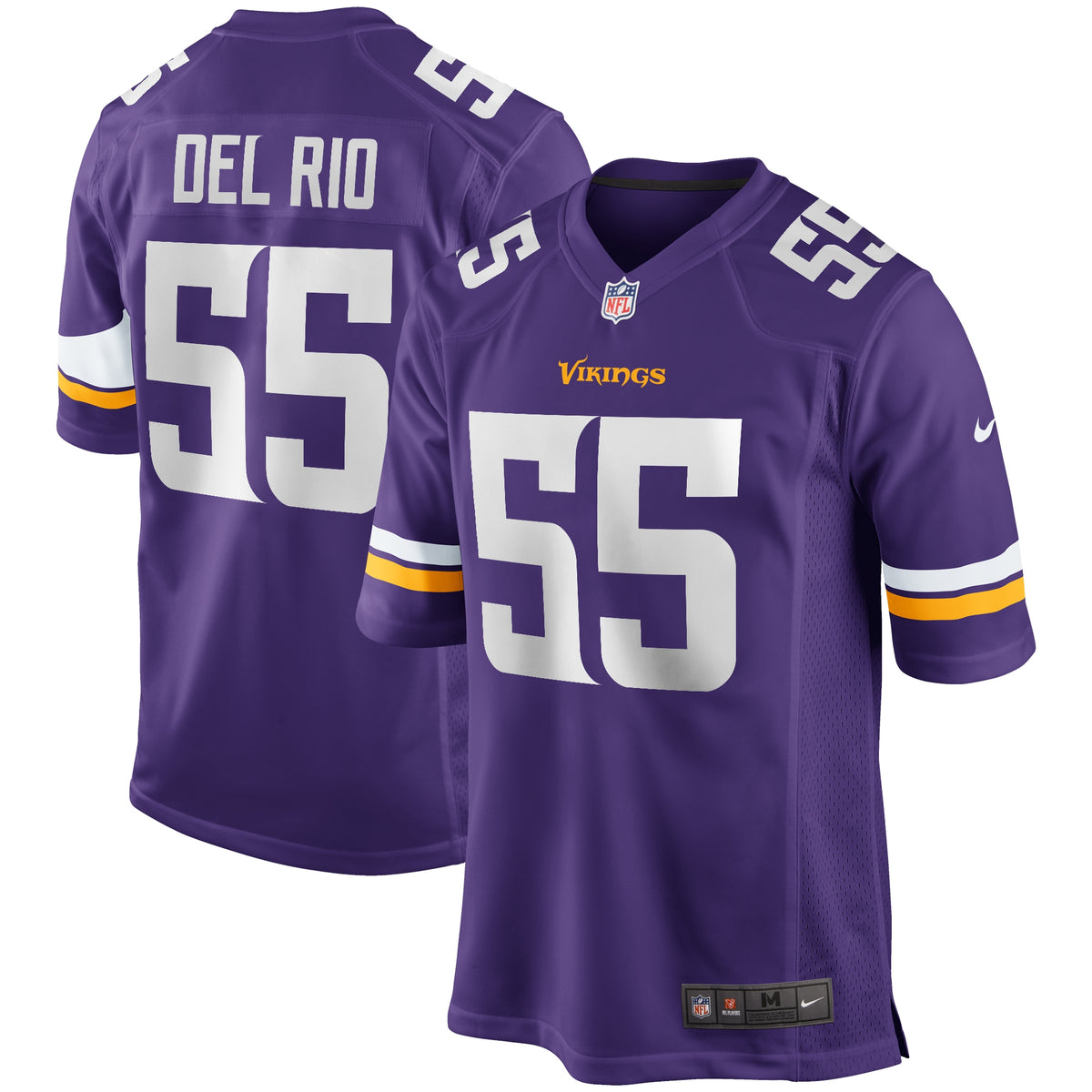 Jack Del Rio Minnesota Vikings Nike Game Retired Player Jersey   Purple