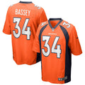 Men s Nike Essang Bassey Orange Denver Broncos Game Jersey