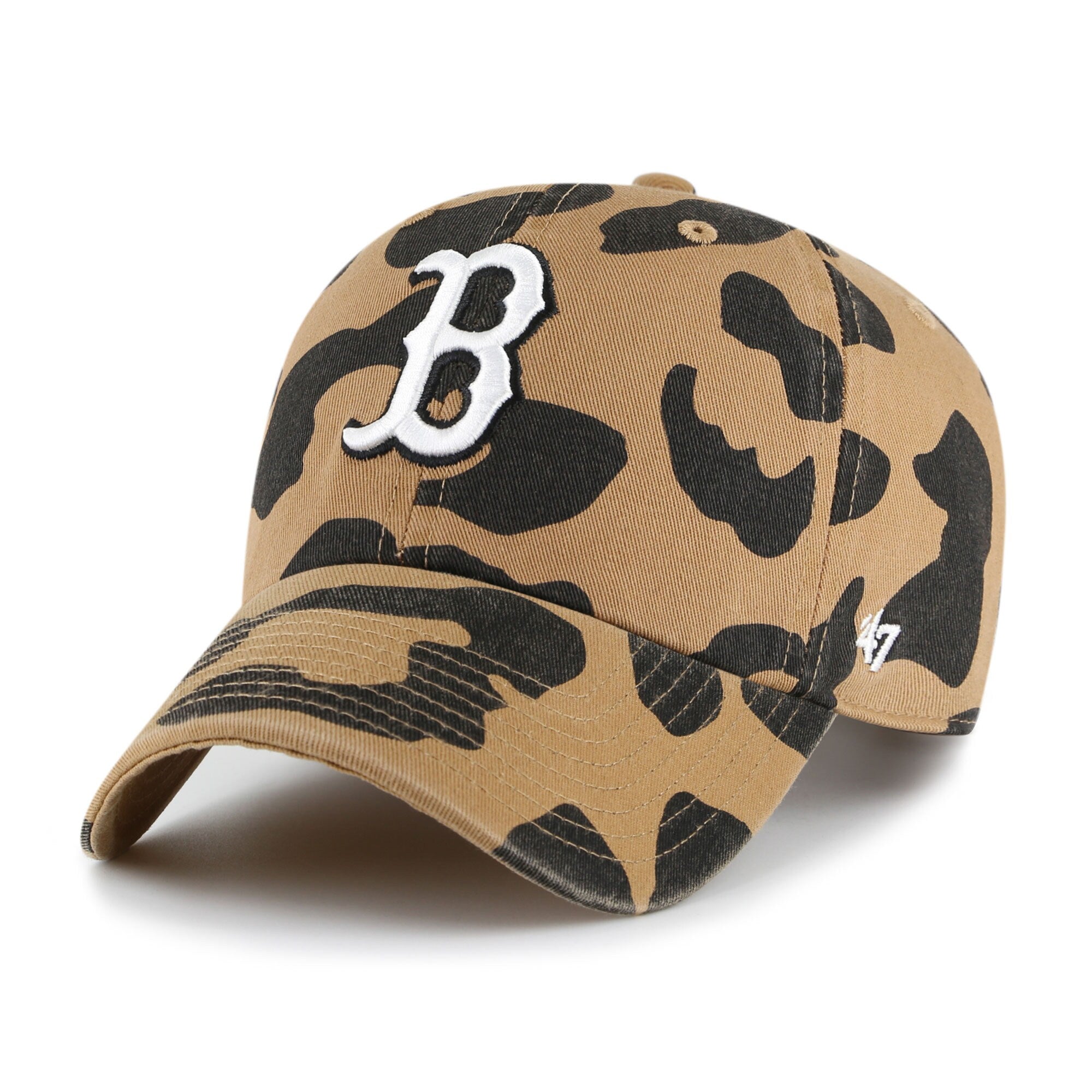 Boston Red Sox '47 Women's Rosette Clean Up Adjustable Hat - Brown