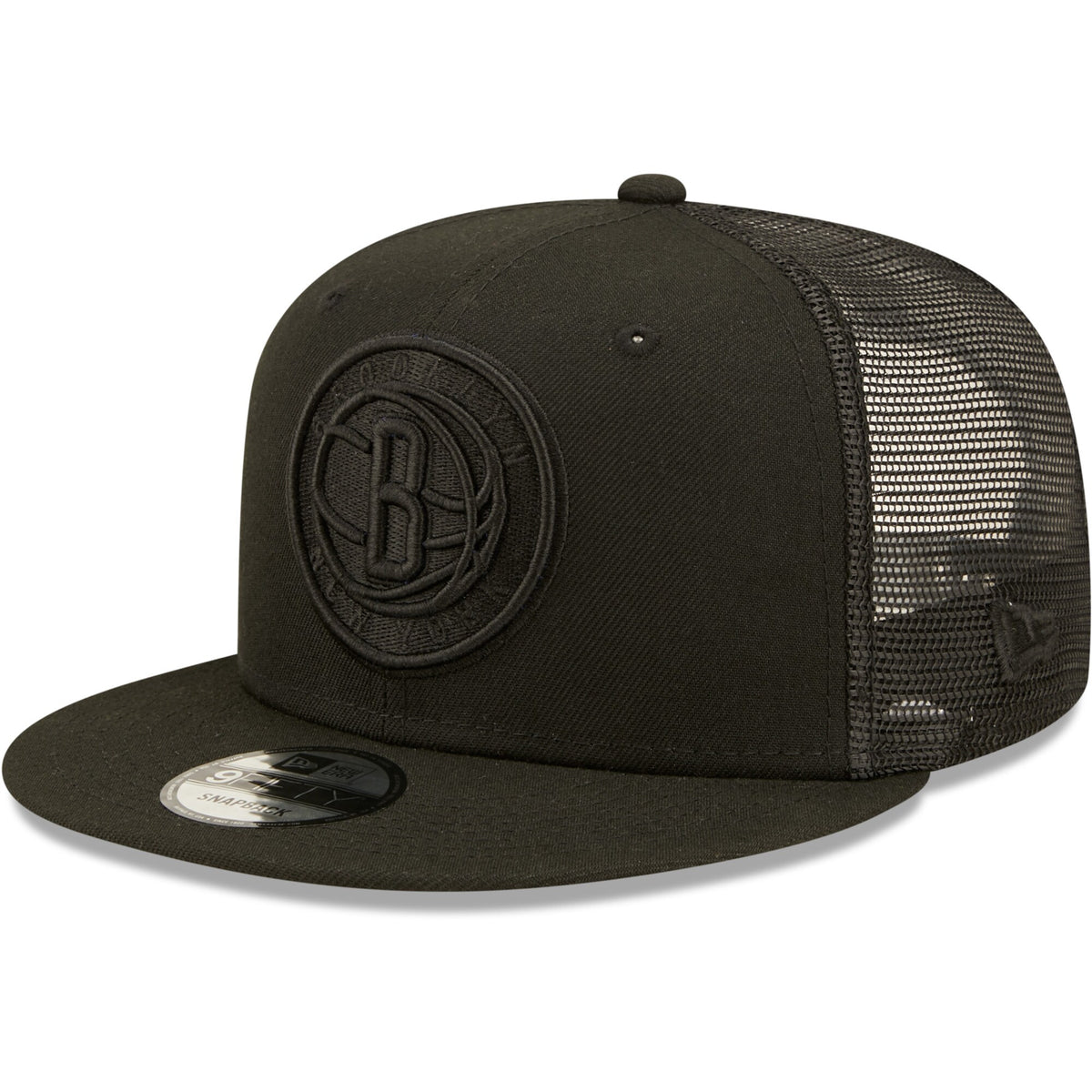 Brooklyn Nets New Era Classic 9FIFTY Trucker Snapback Hat - Black
