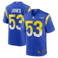 Men s Nike Ernest Jones Royal Los Angeles Rams Team Game Player Jersey