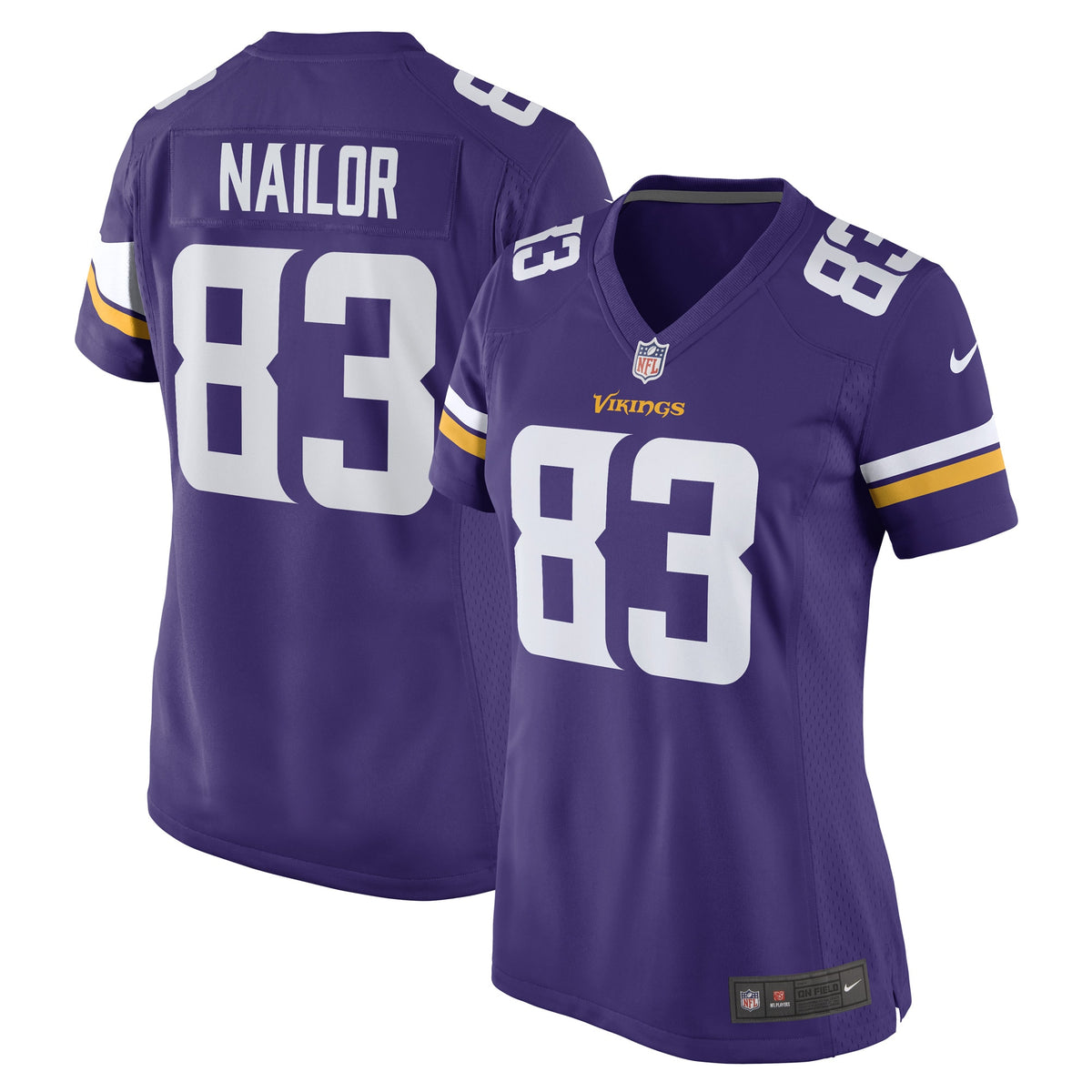 Jalen Nailor Minnesota Vikings Nike Women s Game Player Jersey   Purple