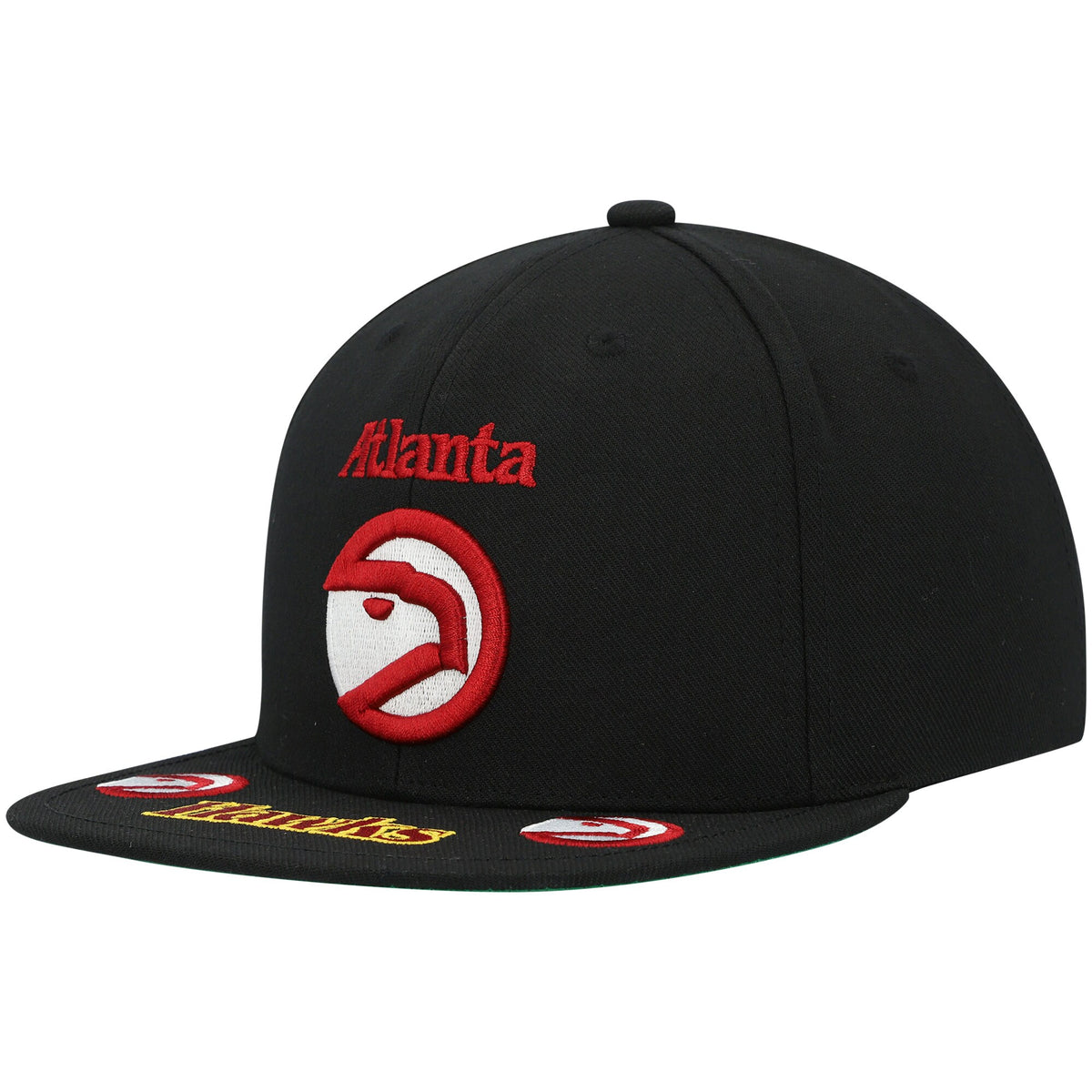 Atlanta Hawks, NBA Jerseys Mitchell & Ness Hardwood Classics Front Loaded Snapback Hat - Black