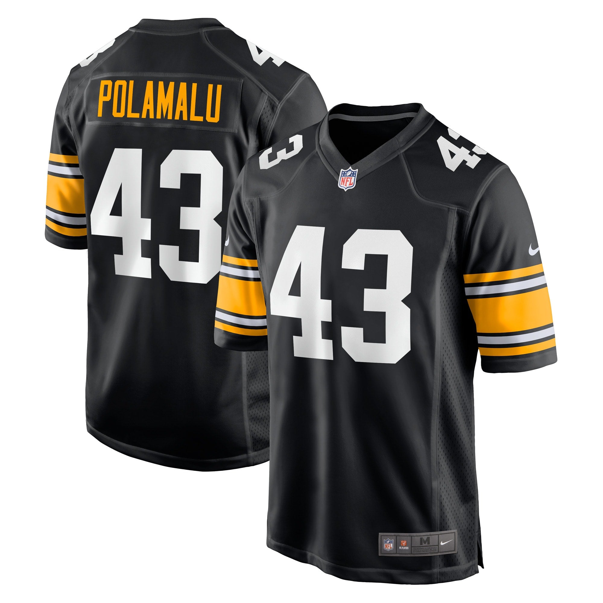 Troy Polamalu Pittsburgh Steelers Nike Retired Player Jersey   Black