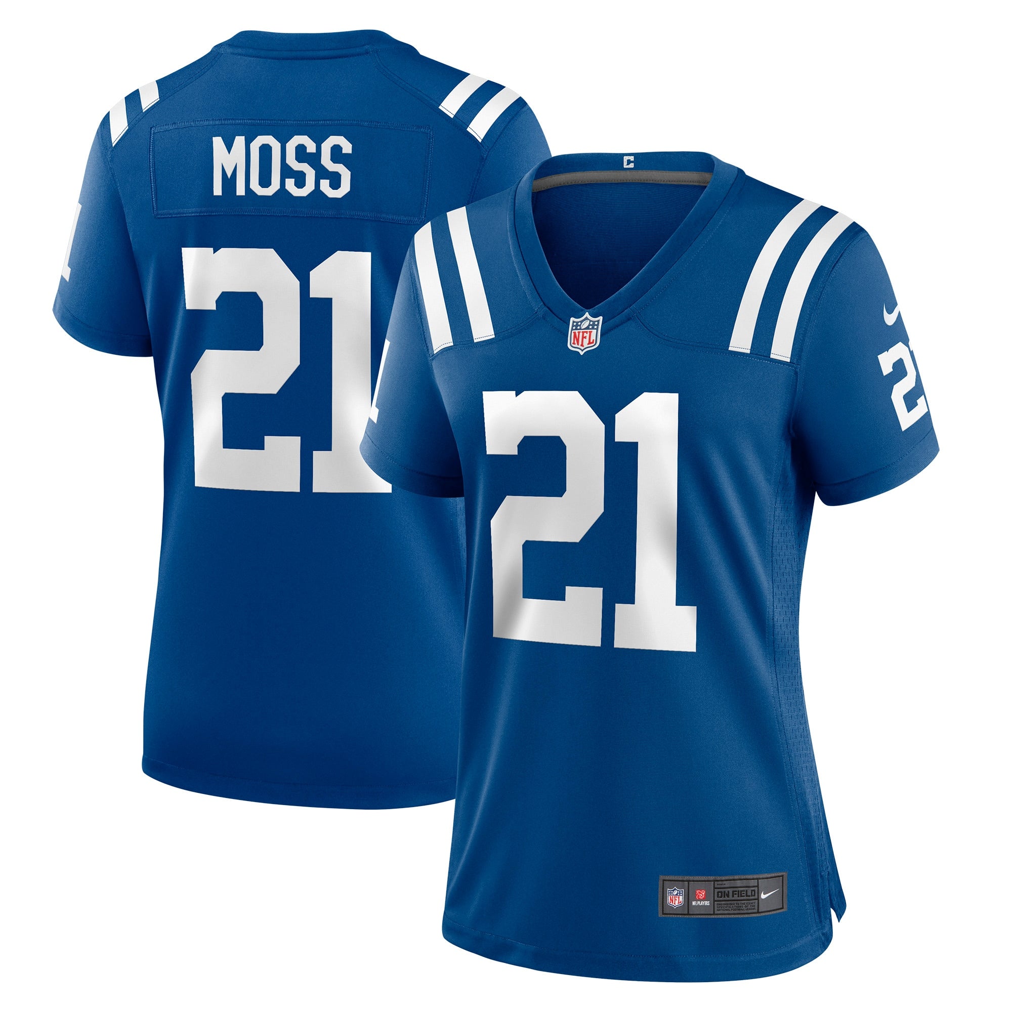 Zack Moss Indianapolis Colts Nike Women s Game Player Jersey   Royal