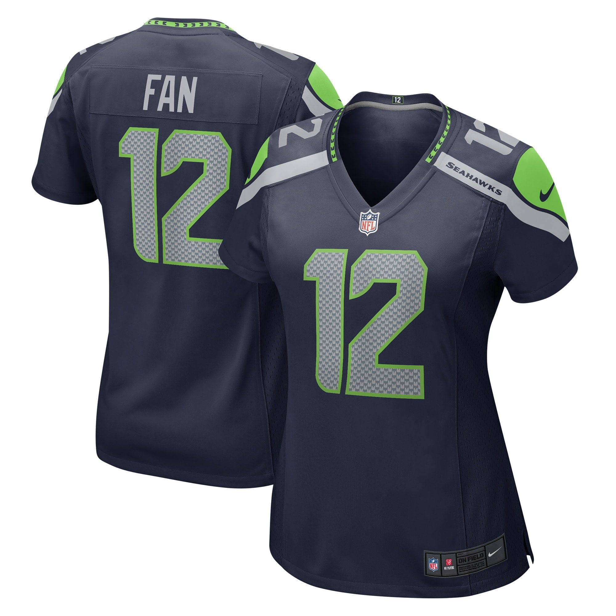 Women s Nike 12s College Navy Seattle Seahawks Game Jersey