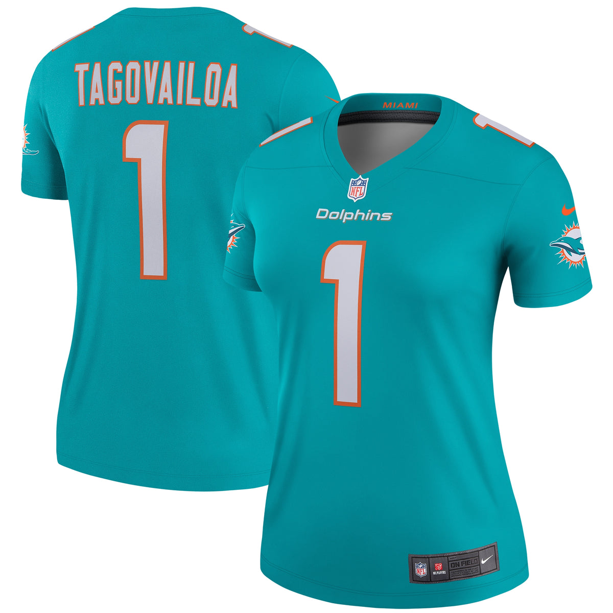 Tua Tagovailoa Miami Dolphins Nike Women s Legend Jersey   Aqua
