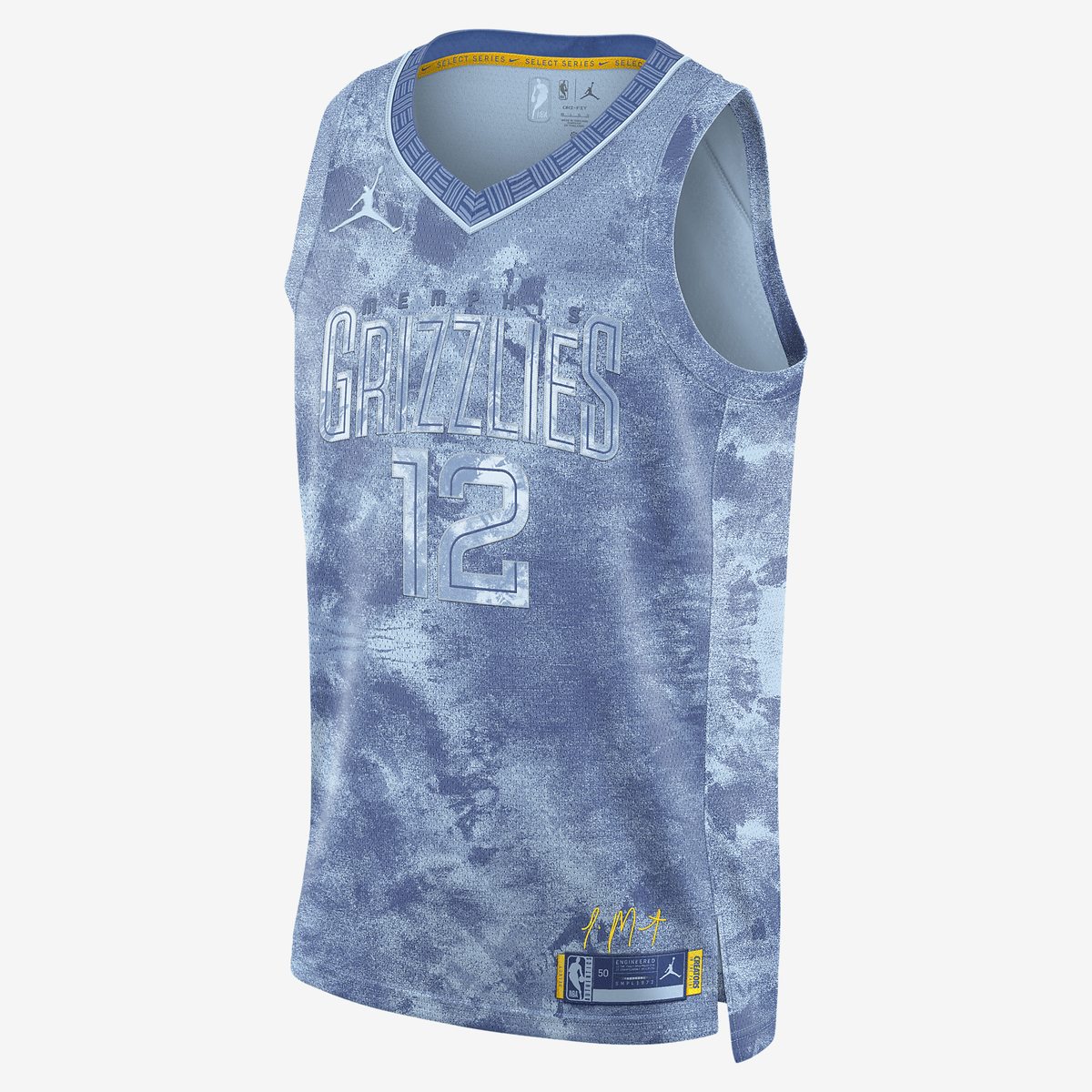 Ja Morant Memphis Grizzlies 2023 Select Series Men's Nike Dri-FIT NBA Swingman Jersey - Cobalt Tint