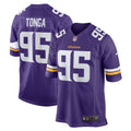 Khyiris Tonga Minnesota Vikings Nike Home Game Player Jersey   Purple