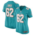 Women s Nike James Empey Aqua Miami Dolphins Game Player Jersey