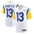 Men s Nike Stetson Bennett White Los Angeles Rams  Game Jersey