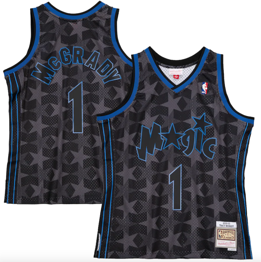 Men's Tracy McGrady Orlando Magic Mitchell & Ness 2000-01 Hardwood Classics Reload 2.0 Swingman Jersey - Black