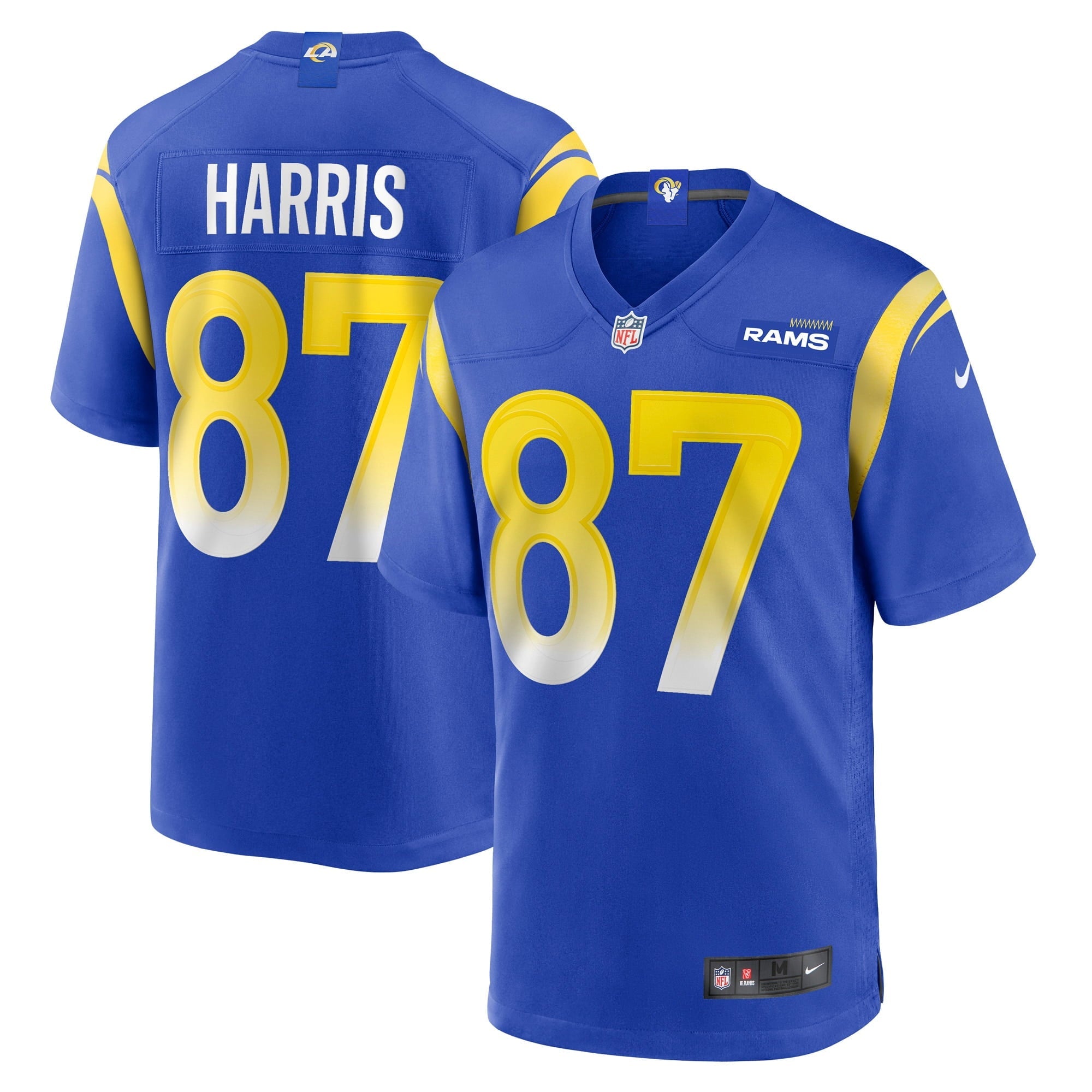 Men s Nike Jacob Harris Royal Los Angeles Rams Game Player Jersey