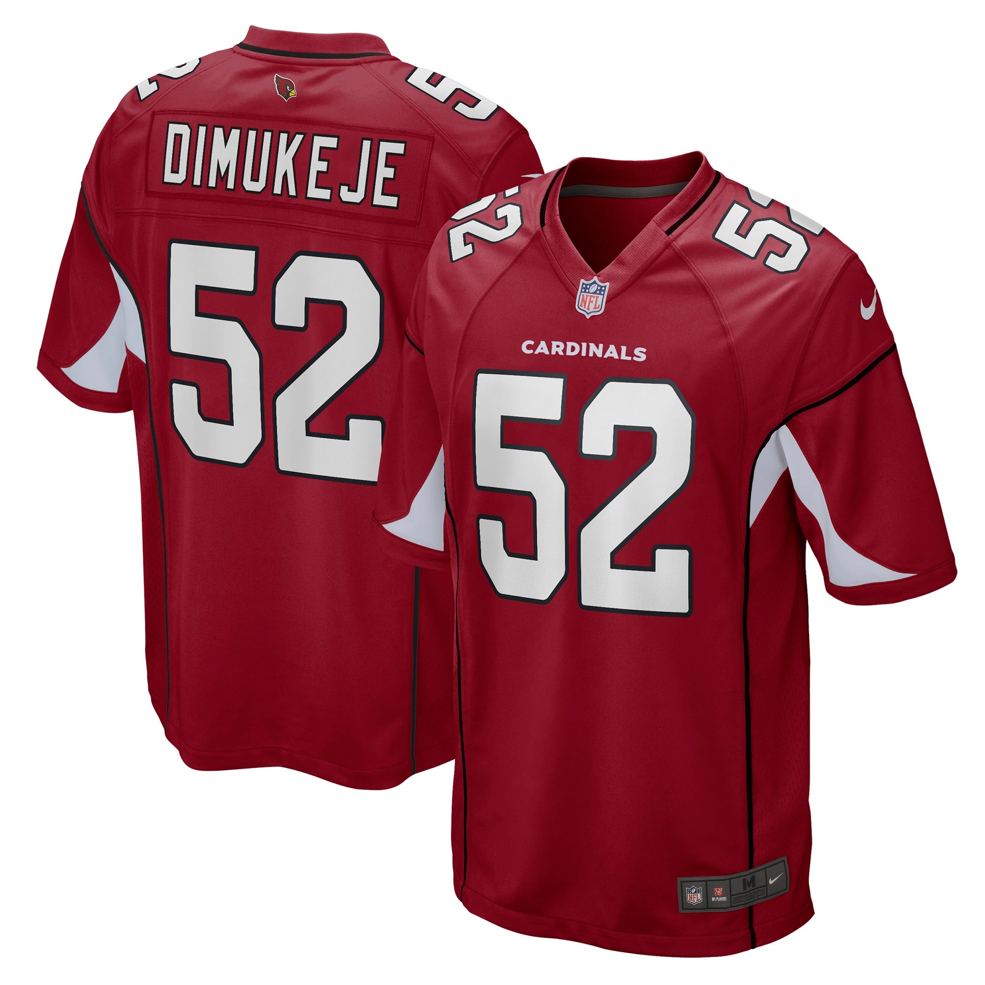 Victor Dimukeje Arizona Cardinals Nike Player Game Jersey   Cardinal