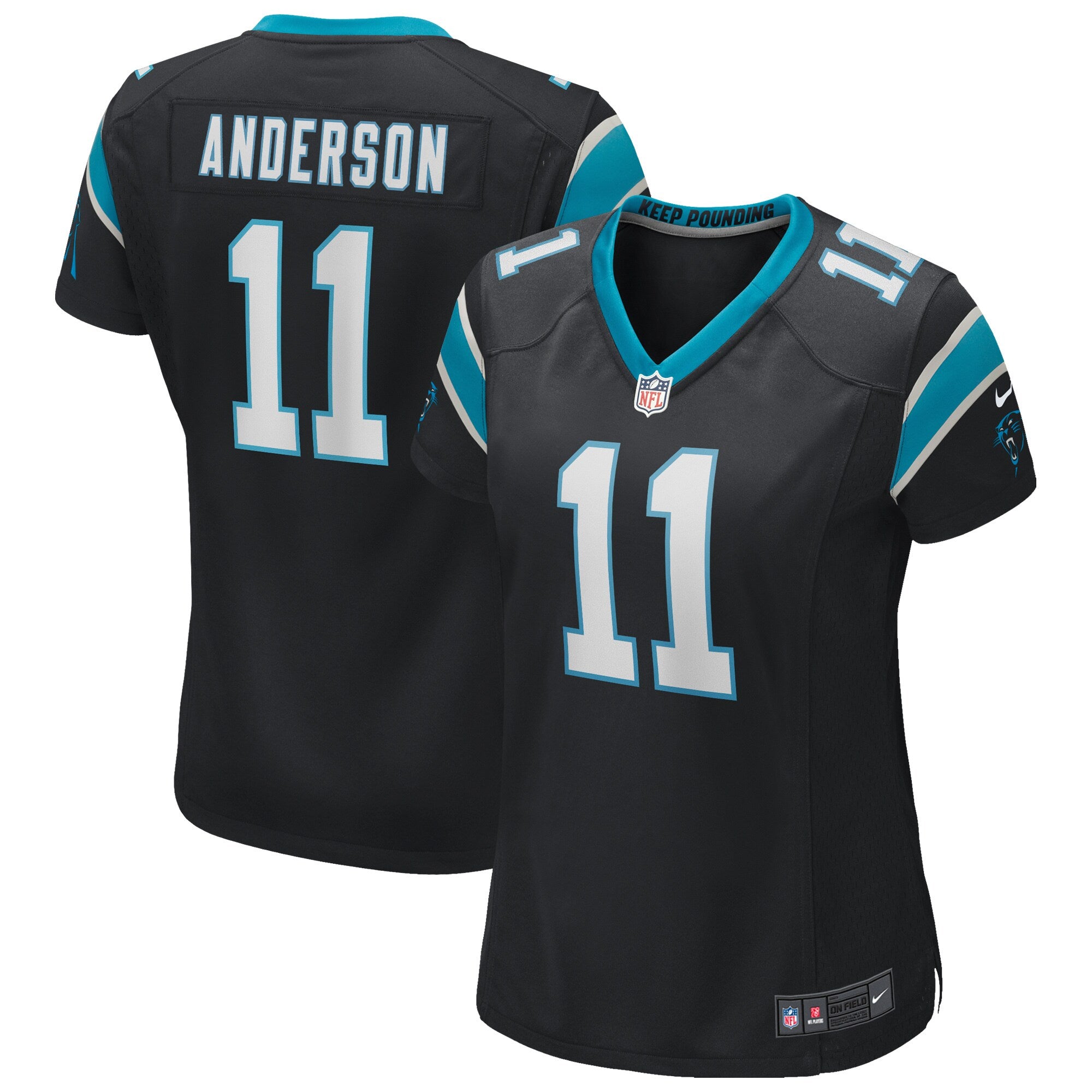 Robby Anderson Carolina Panthers Nike Women s Game Player Jersey   Black