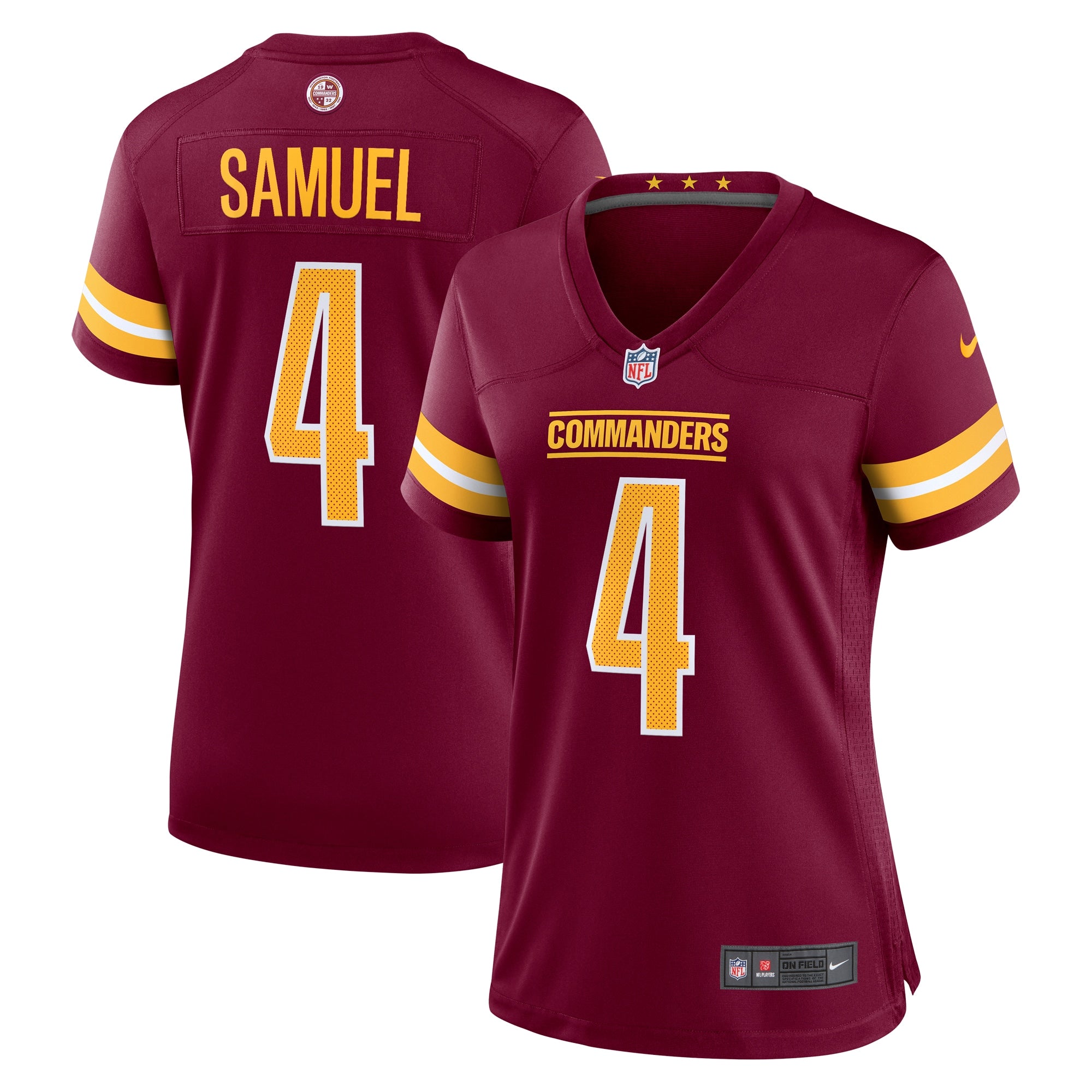 Curtis Samuel Washington Commanders Nike Women s Game Player Jersey   Burgundy