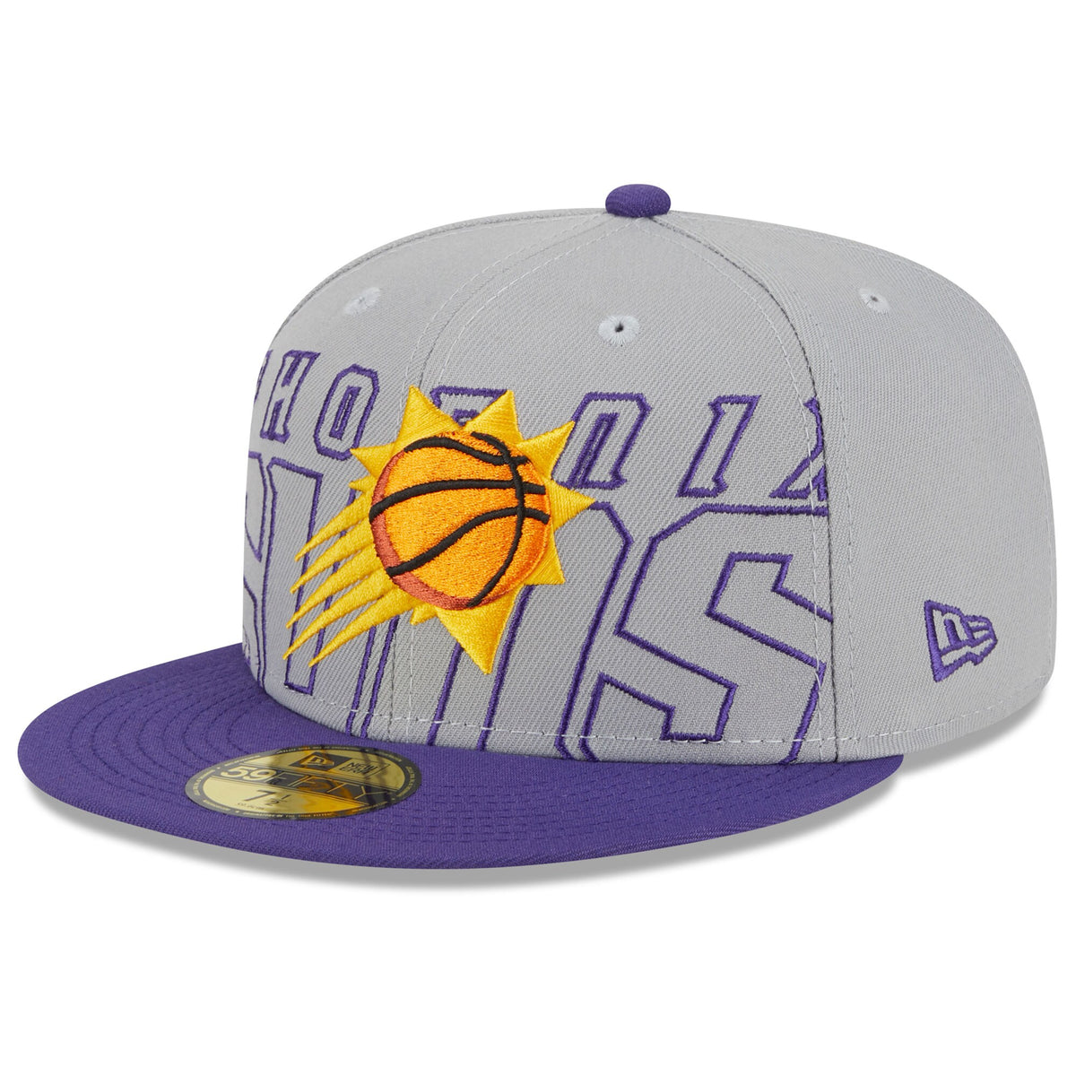Phoenix Suns New Era 2023 NBA Draft Two-Tone 59FIFTY Fitted Hat - Gray/Purple