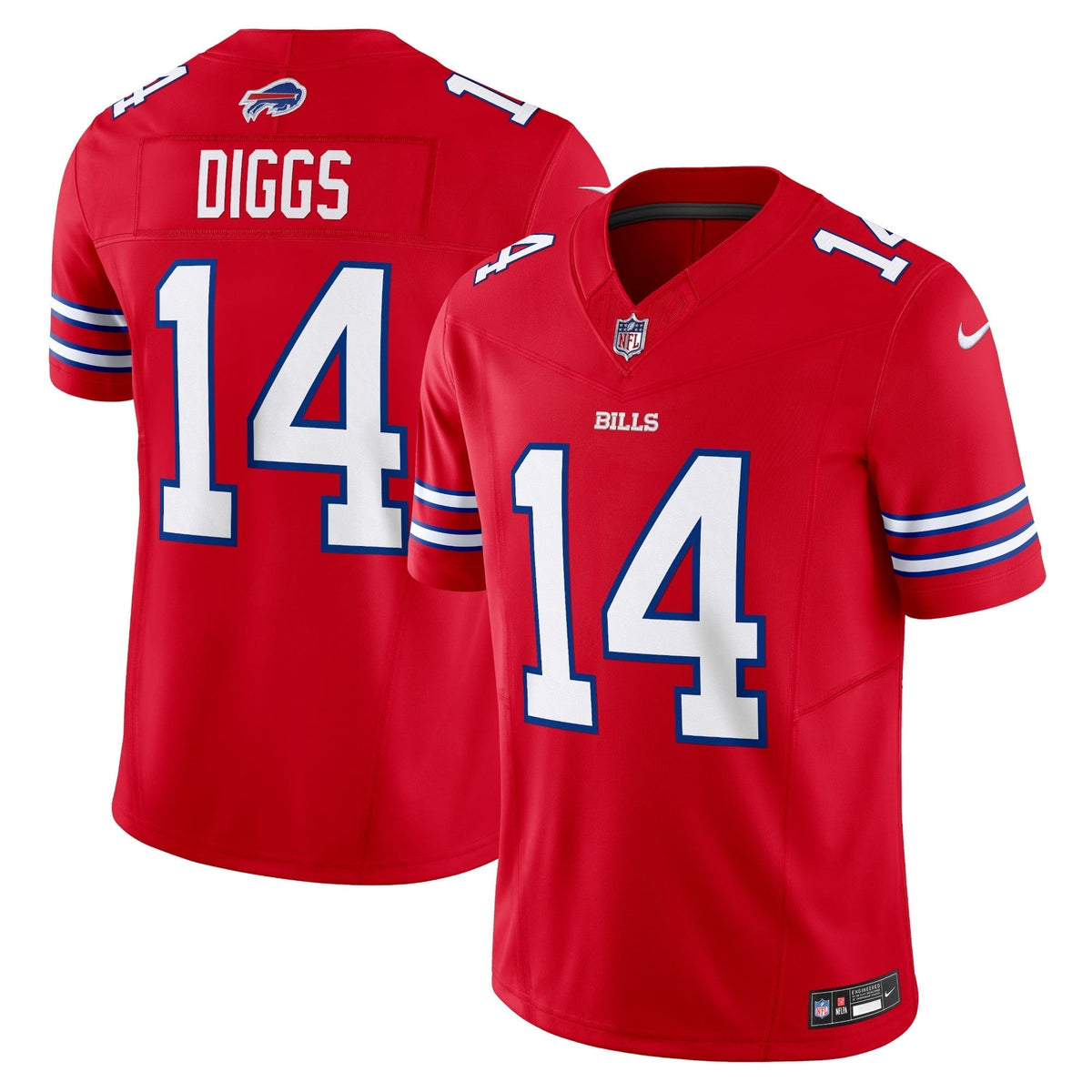 Men s Nike Stefon Diggs Red Buffalo Bills Vapor F.U.S.E. Limited Jersey