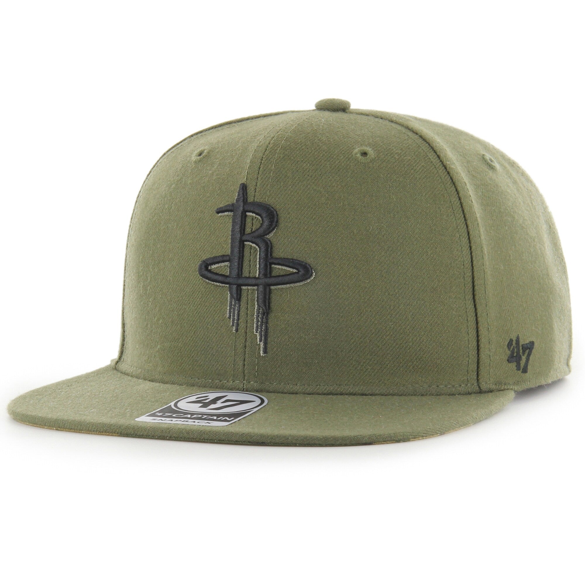 Houston Rockets '47 Ballpark Camo Captain Snapback Hat - Olive