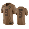 Men s Tampa Bay Buccaneers Joe Tryon 2023 Brown Salute To Service Limited  Stitched Jerseys