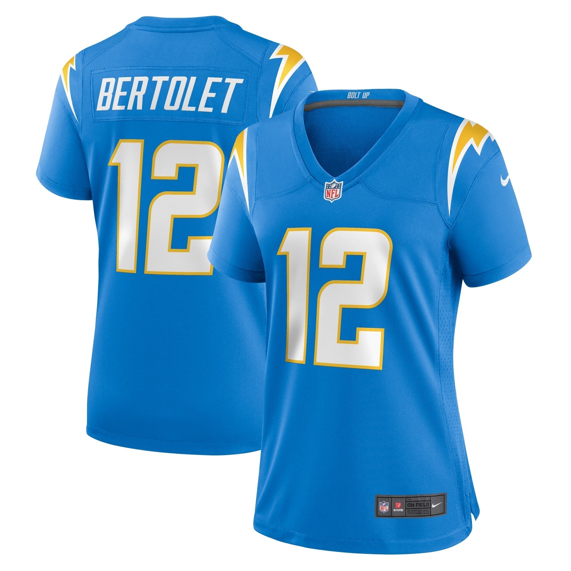 Women s Nike Taylor Bertolet Powder Blue Los Angeles Chargers Home Game Player Jersey