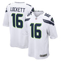 Men s Nike Tyler Lockett White Seattle Seahawks Game Jersey