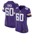 Women s Nike Josh Sokol Purple Minnesota Vikings Home Game Player Jersey