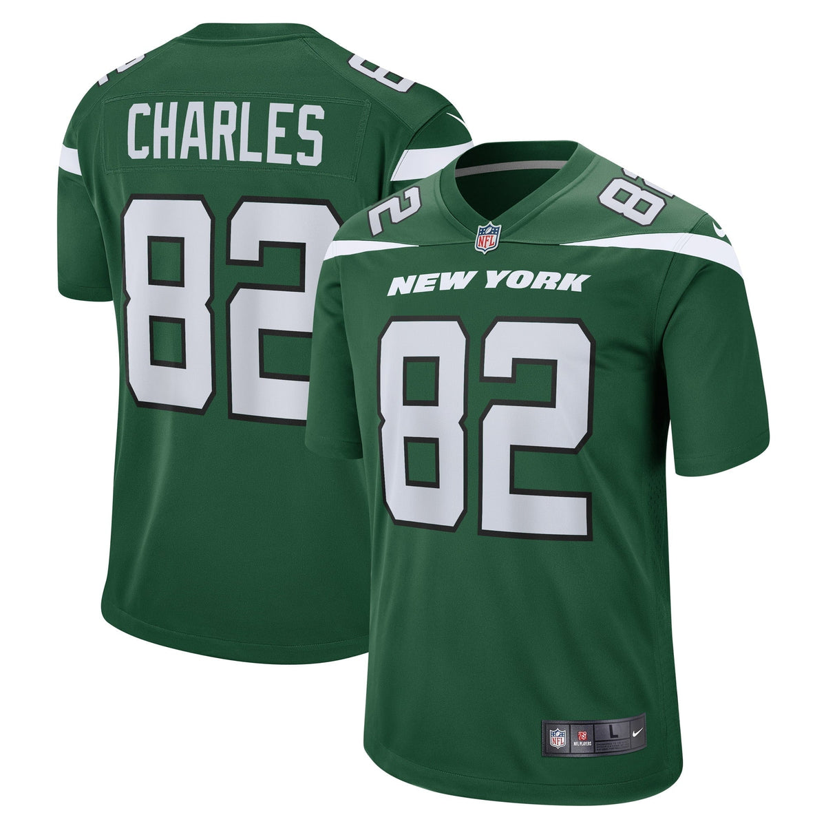 Men s Nike Irvin Charles Gotham Green New York Jets Game Player Jersey
