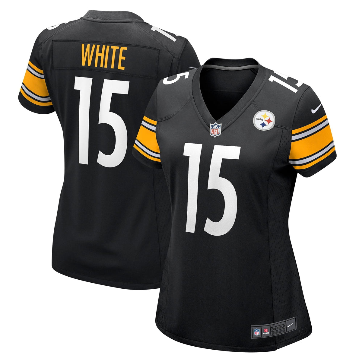 Women s Nike Cody White Black Pittsburgh Steelers Game Jersey