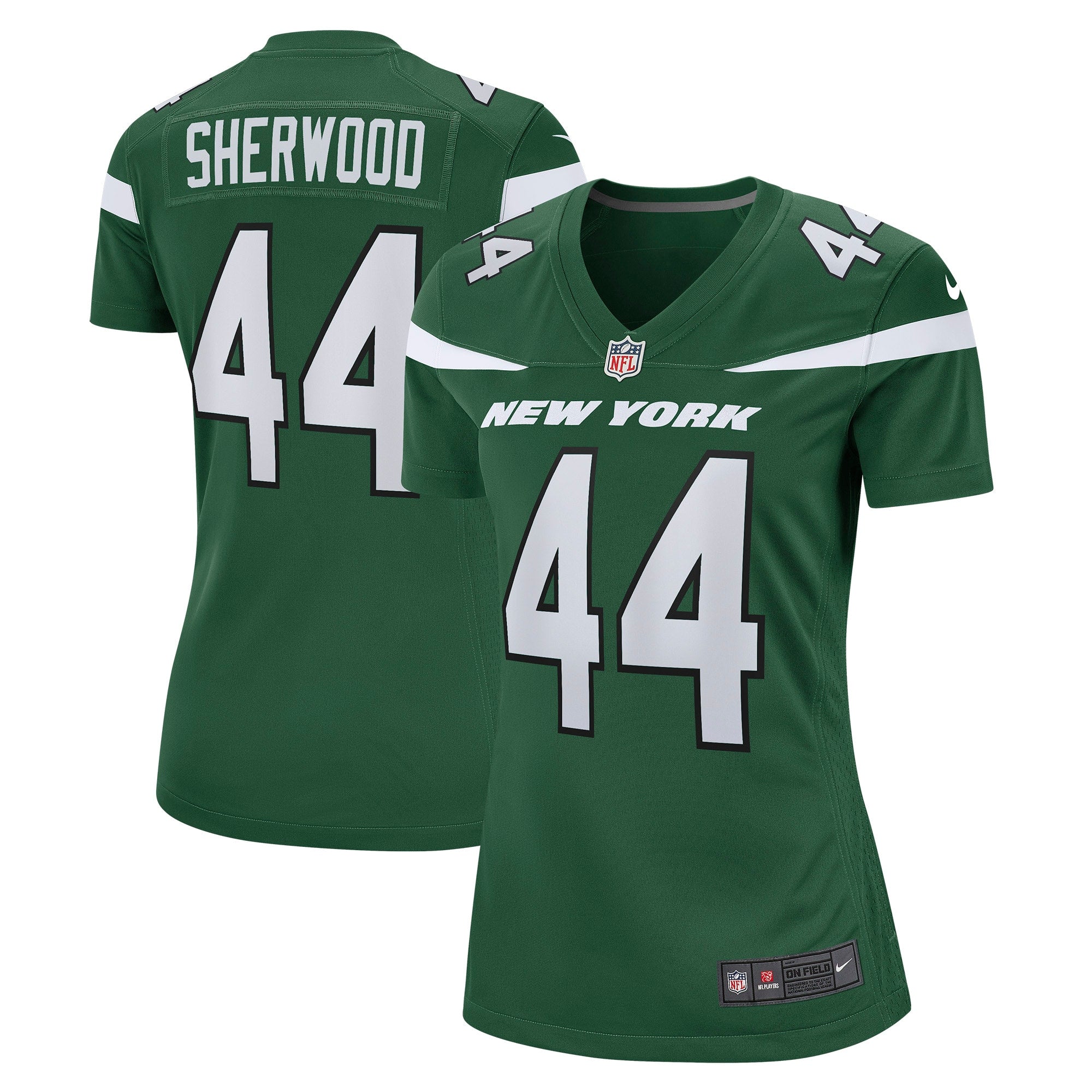 Jamien Sherwood New York Jets Nike Women s Game Jersey   Gotham Green