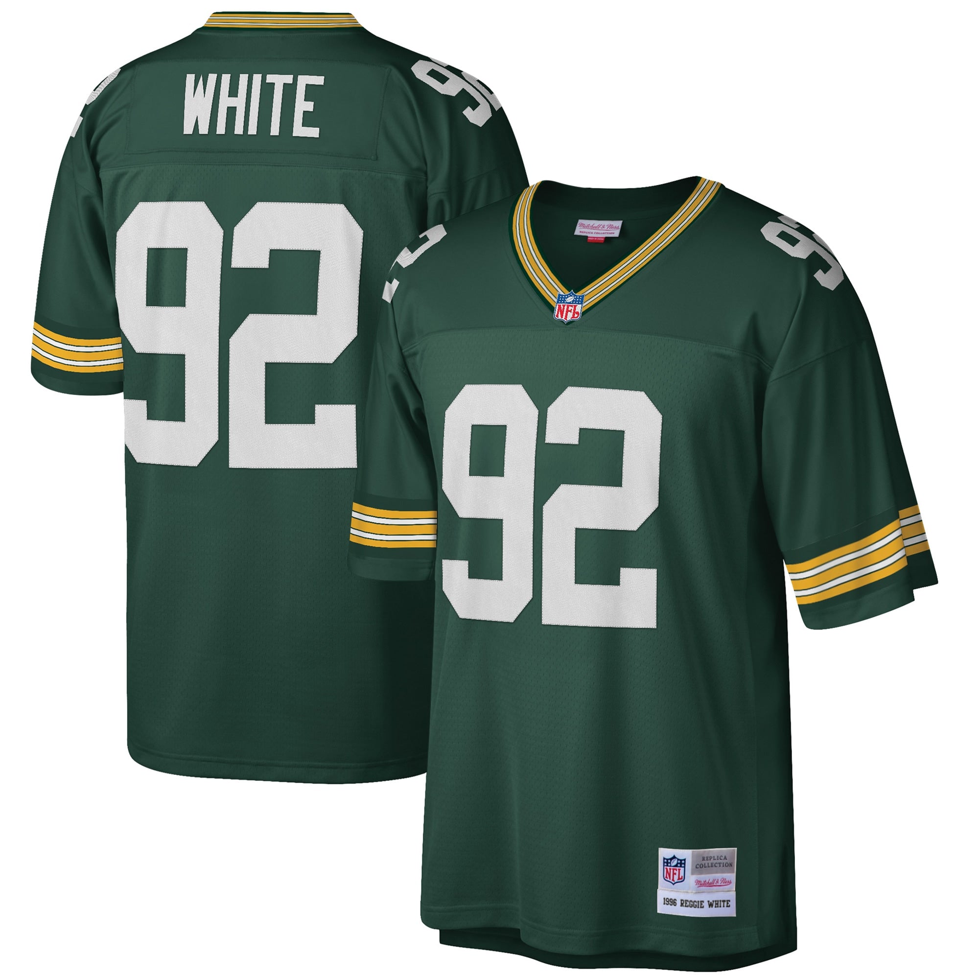 Reggie White Green Bay Packers Mitchell   Ness Big   Tall 1996 Retired Player Replica Jersey   Green