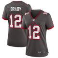 Women s Tampa Bay Buccaneers Tom Brady Alternate Game Jersey Pewter