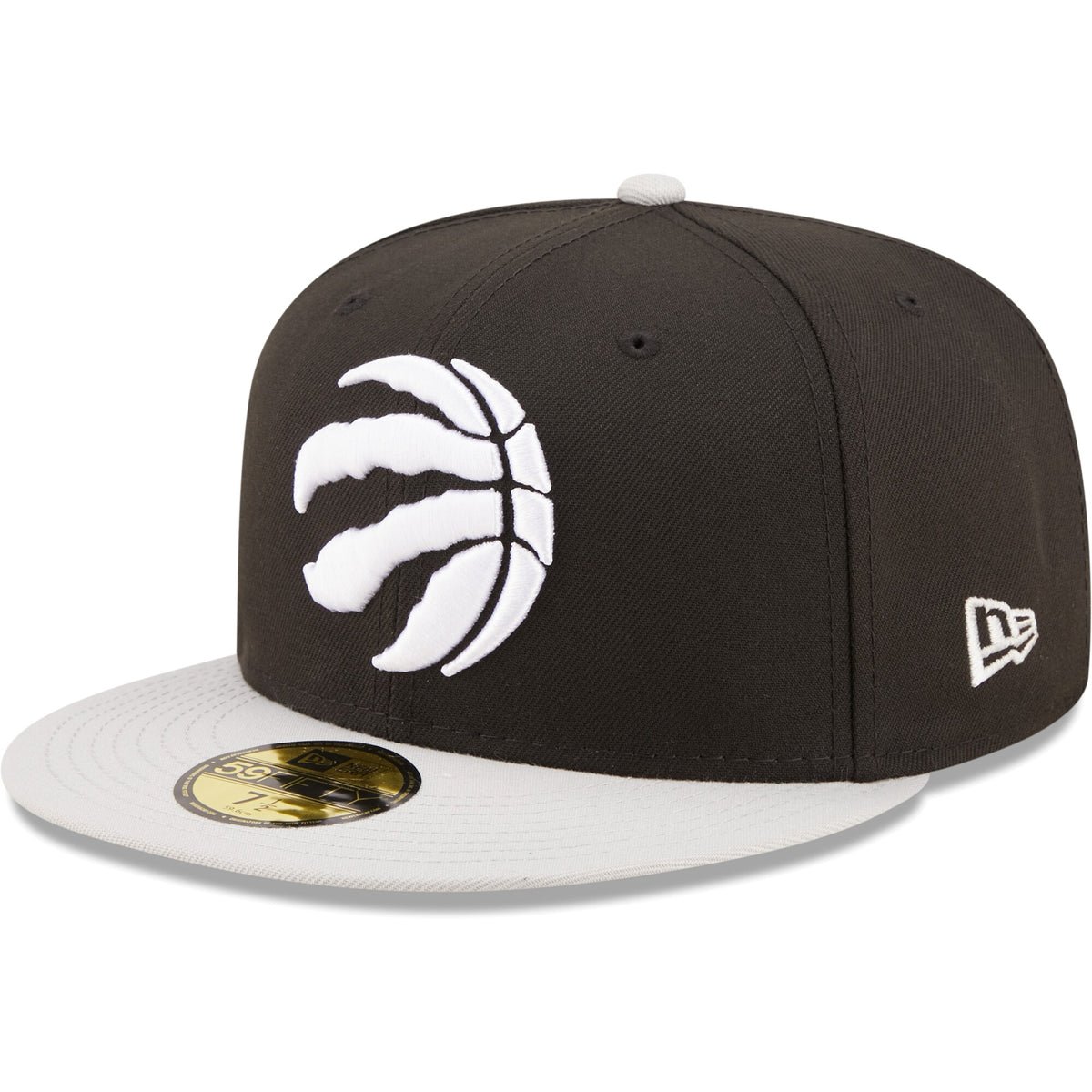 Toronto Raptors New Era Two-Tone Color Pack 59FIFTY Fitted Hat - Black/Gray