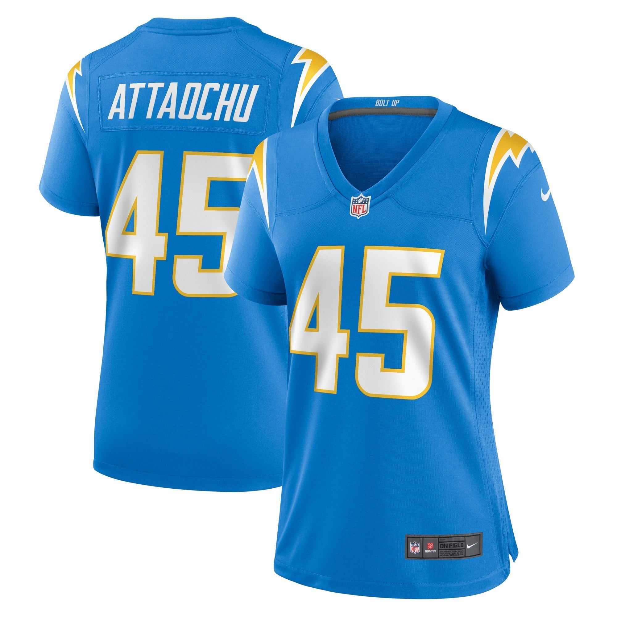 Women s Nike Jeremiah Attaochu Powder Blue Los Angeles Chargers Home Game Player Jersey