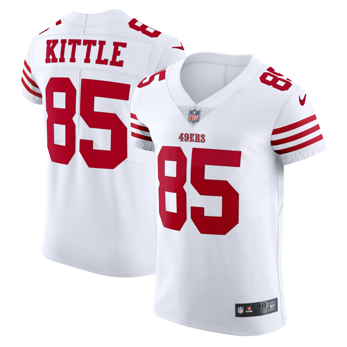 George Kittle San Francisco 49ers Nike Vapor Elite Jersey   White