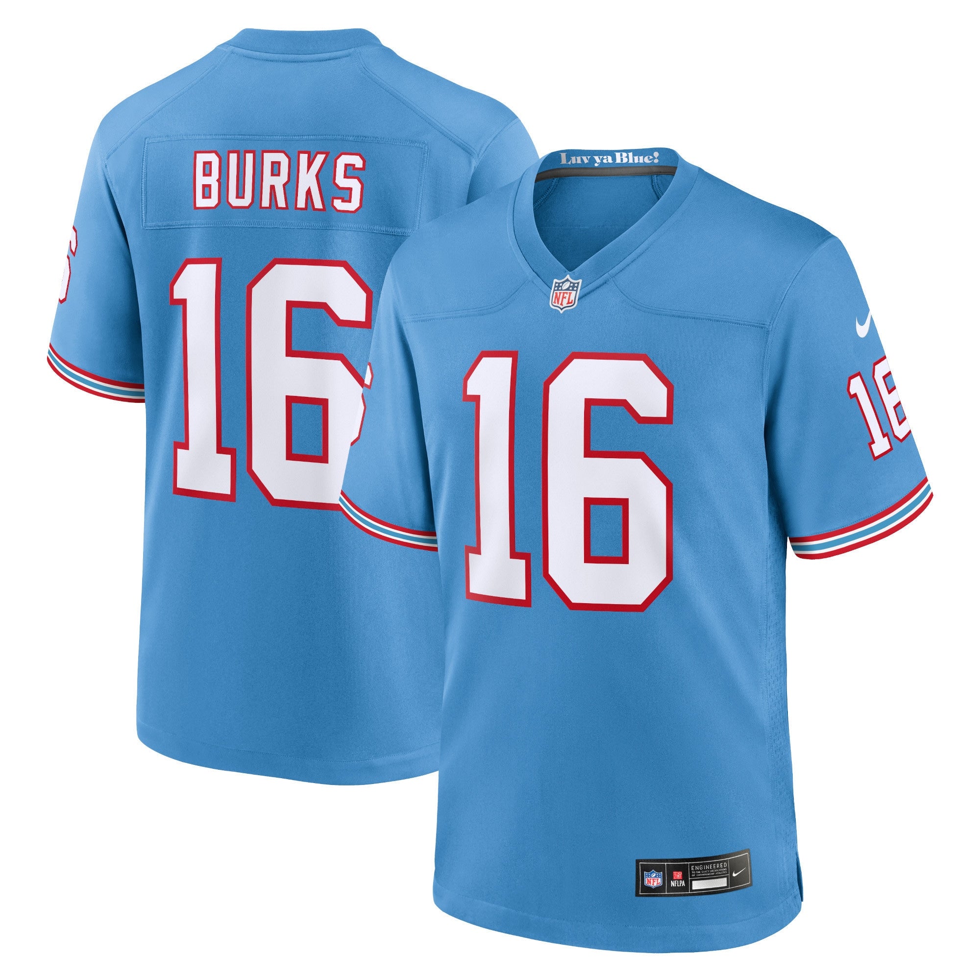 Treylon Burks Tennessee Titans Nike Youth Game Jersey   Light Blue