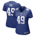 Women s Nike Tomon Fox Royal New York Giants Game Player Jersey