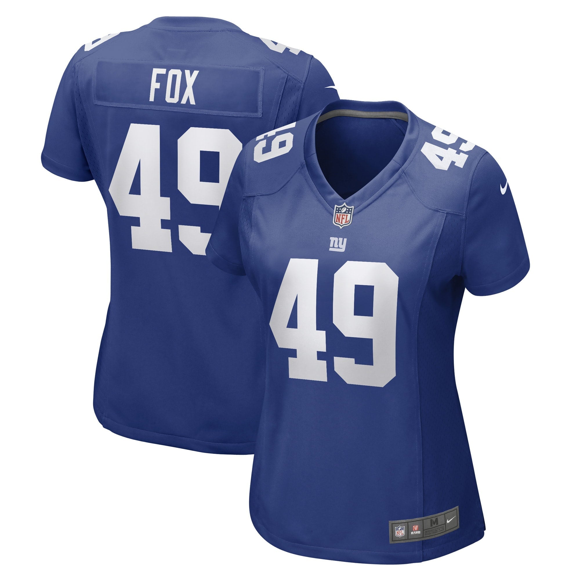 Women s Nike Tomon Fox Royal New York Giants Game Player Jersey