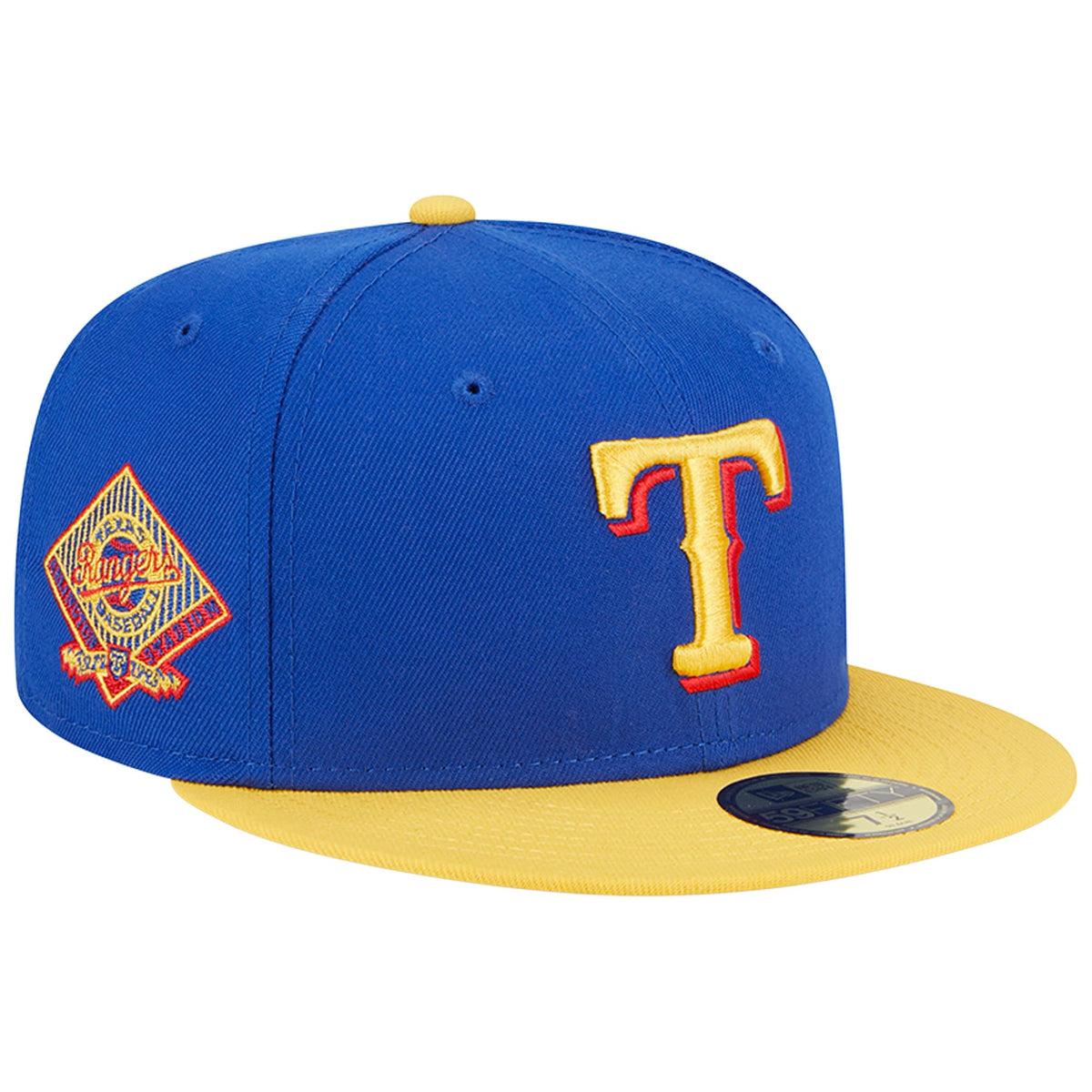 Texas Rangers New Era Empire 59FIFTY Fitted Hat - Royal/Yellow