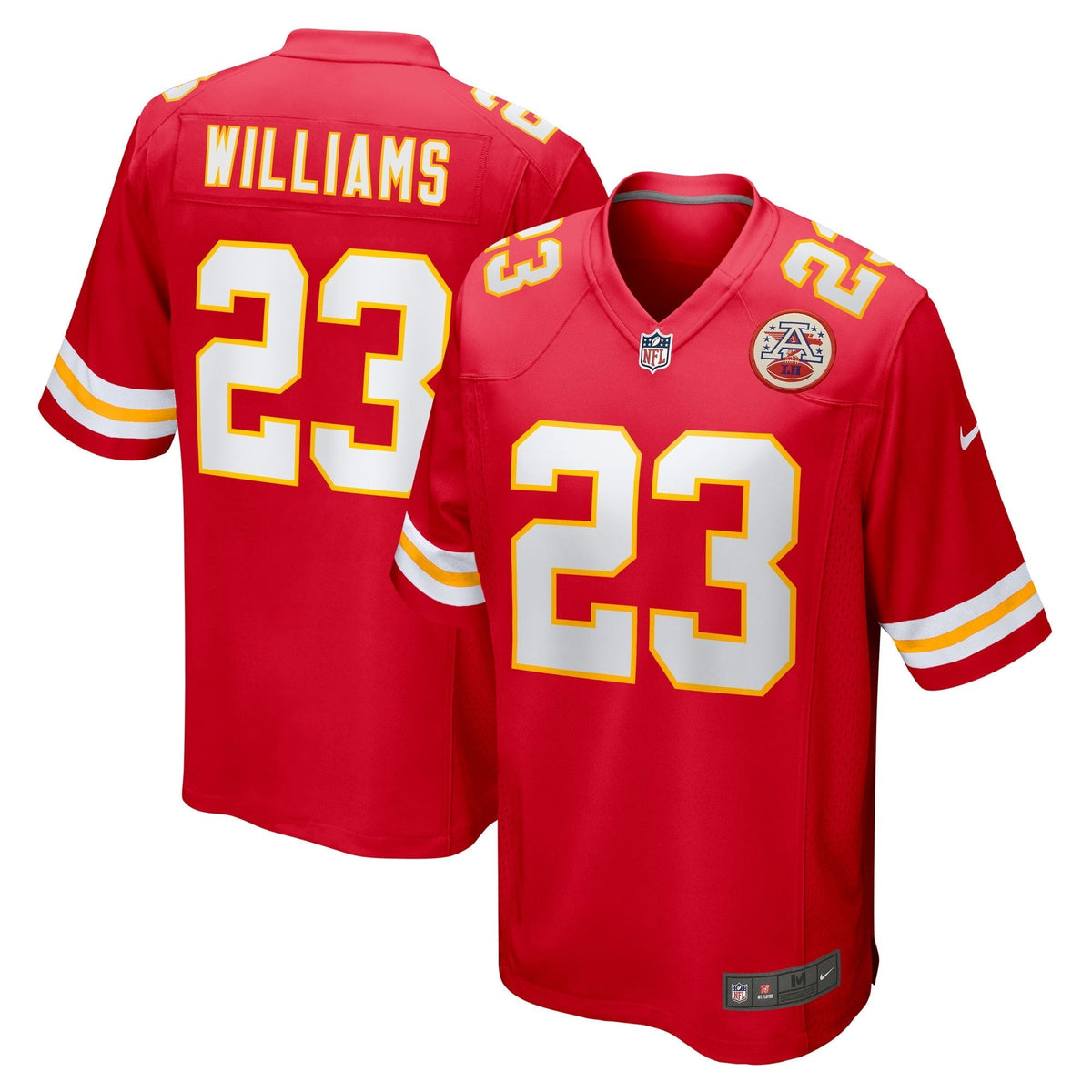 Men s Nike Joshua Williams Red Kansas City Chiefs Game Player Jersey