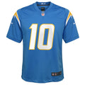 Justin Herbert Los Angeles Chargers Nike Youth Game Jersey   Powder Blue